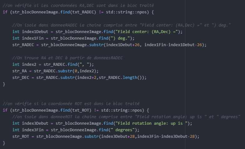 code de conversion des variables de "string" vers "int"
